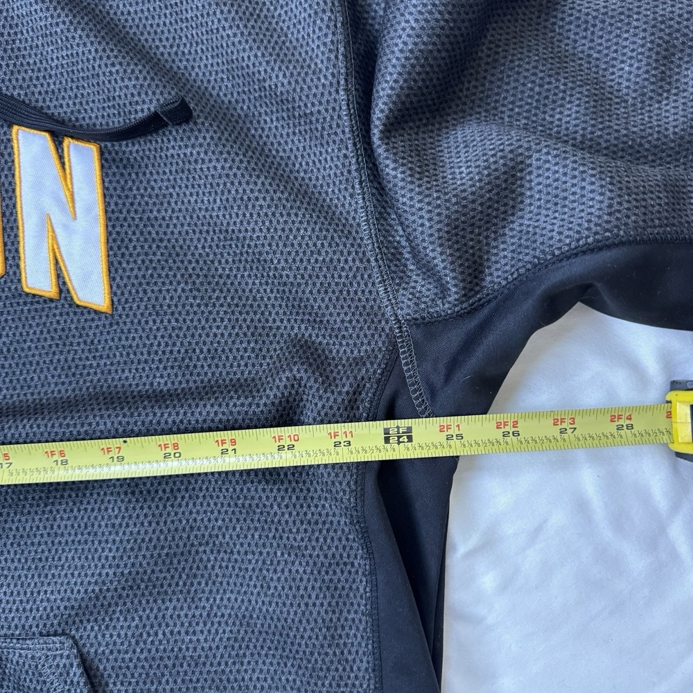 Boston Bruins Hoodie NHL XL Gray Hockey Pullover Kangaroo Pocket - Picture 5 of 6